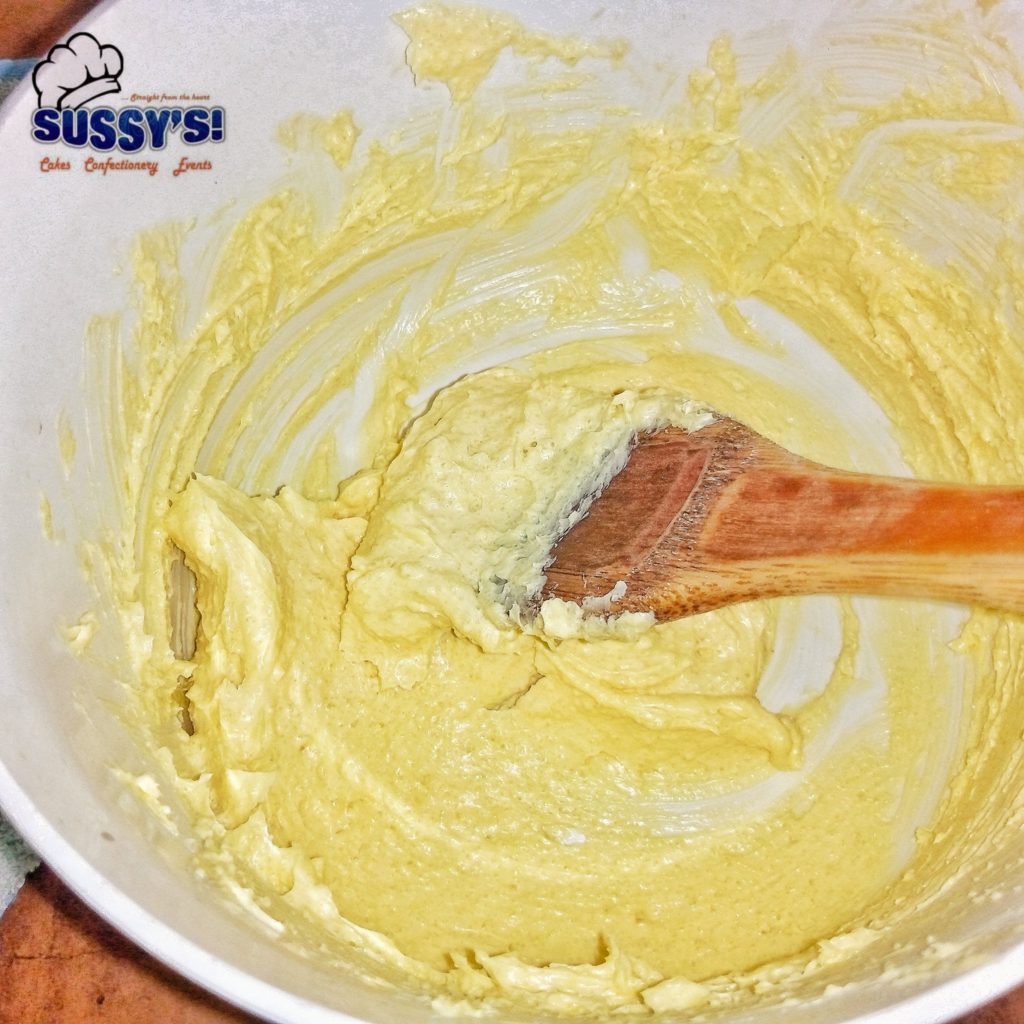 Mixing butter and sugar 