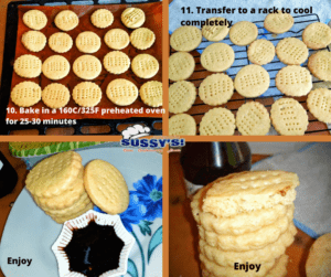 Pictorial of how to make Scottish Shortbread Cookies