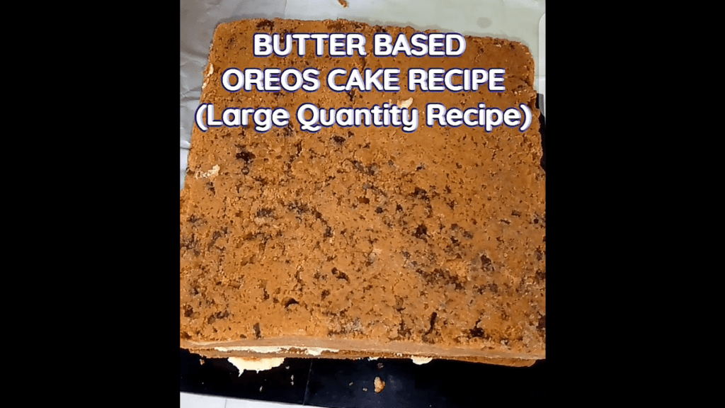 Butter Based Oreo Cake recipe